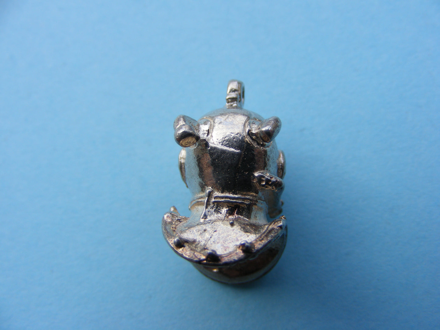 CHIM Vintage Sterling Silver Charm Deep Sea Divers Helmet